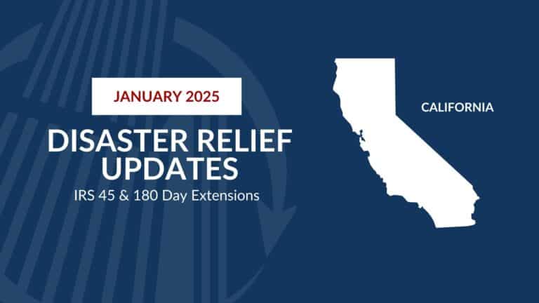 January 2025 Disaster Relief Update